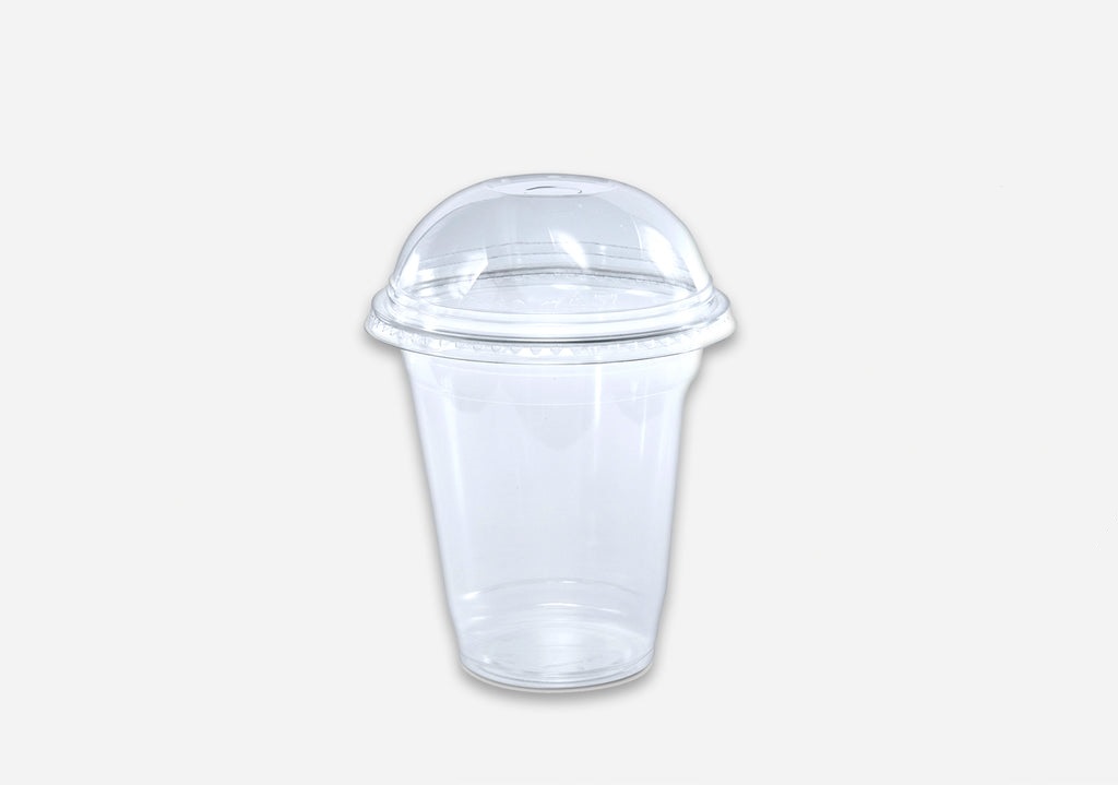16OZ Pet Plastic Glass with Dome Lid